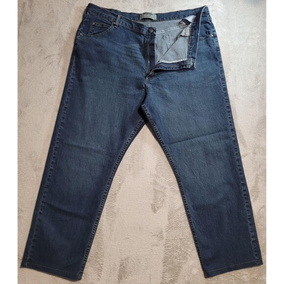 Wrangler Other - Wrangler Authentics Jeans Mens 42x32 Blue Med Wash Relaxed Straight Stretch